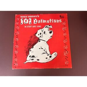 Vintage 1960s Walt Disney 101 Dalmatians Vinyl Record DQ-1308 In Story and Song